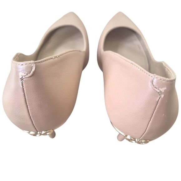 Coach Wiley Beachwood Leather Pointed Pumps Slip On Designer Nude Size 7.5 - Picture 8 of 8